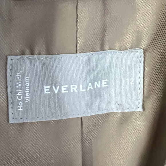 NWOT Everlane Oversized Striped Blazer Cornstalk & Black Tan Business Women’s 12 - Picture 8 of 13